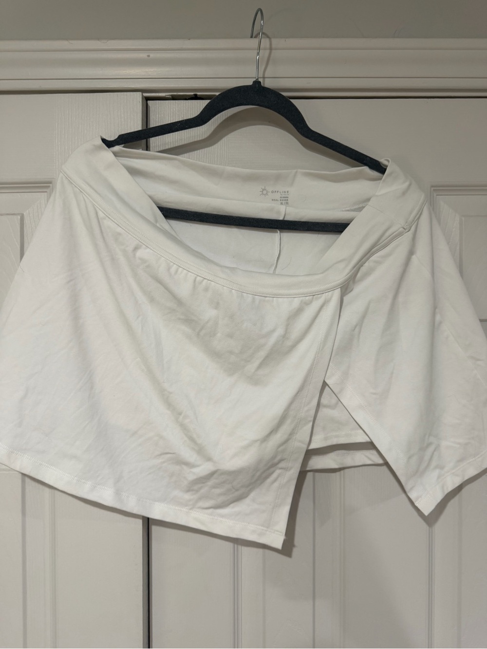 aerie White Women's Crop Skort - Modern Wrap Style